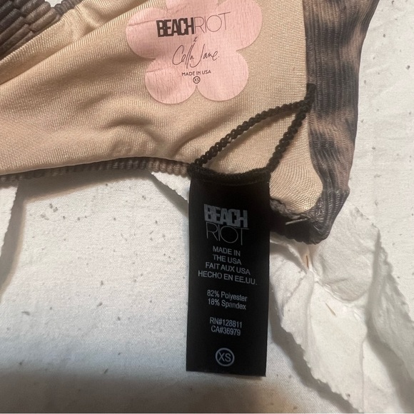 Beach Riot Leopard Bralette Bikini Top | High Rise Bottoms - Picture 4 of 5